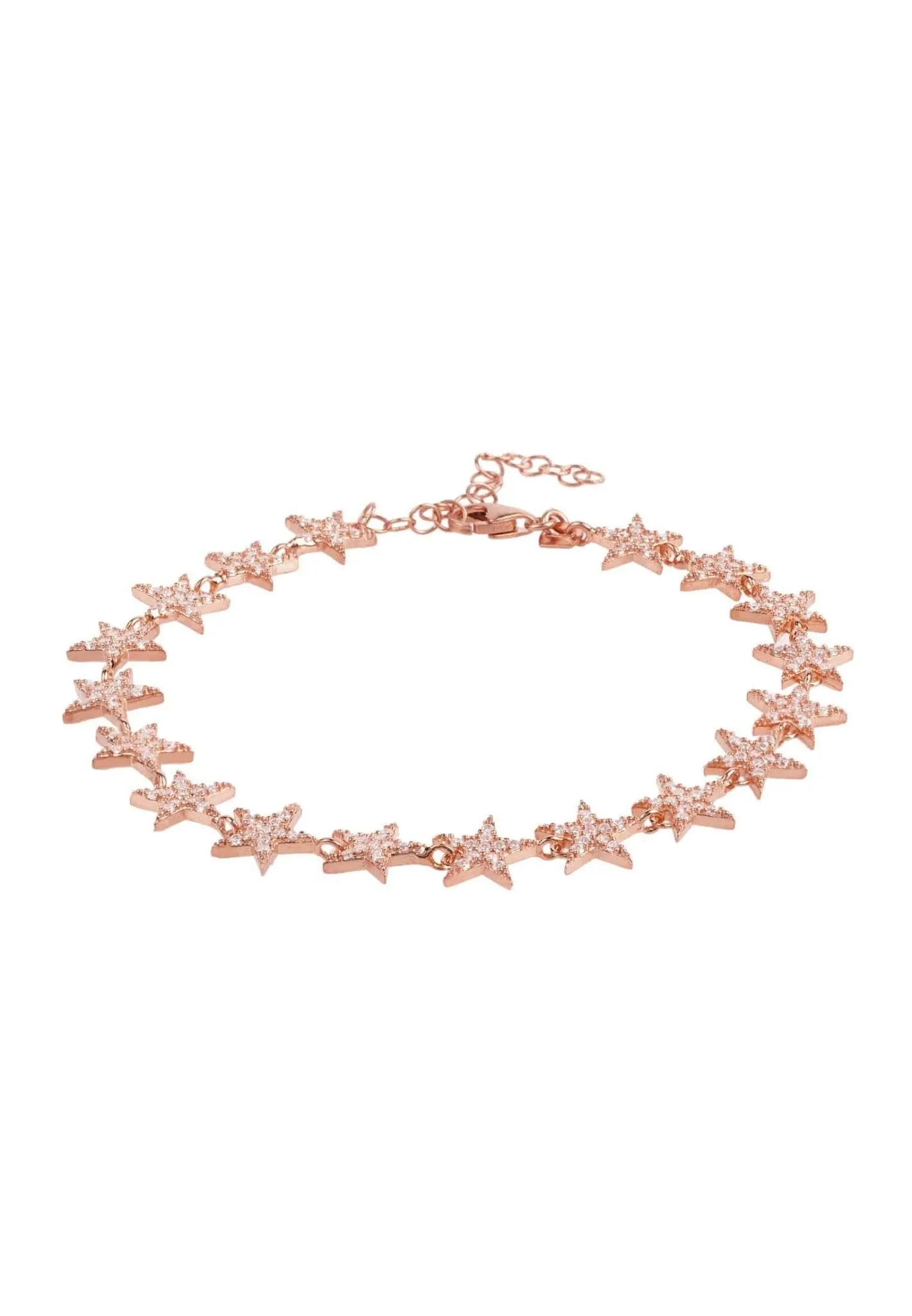 Star Strand Tennis Bracelet Rosegold